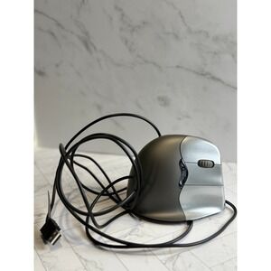 EVOLUENT Vertical Corded Mouse Two-Tone Silver